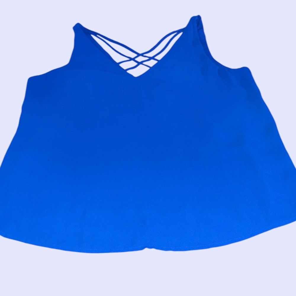 Express Royal Blue Strappy Tank Top